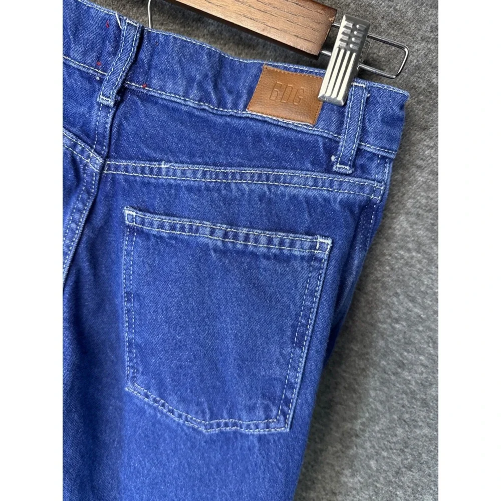 BDG Urban Outfitters Presley Wide Leg Cargo‎ Blue Jeans Size 24 Flare Baggy Y2K